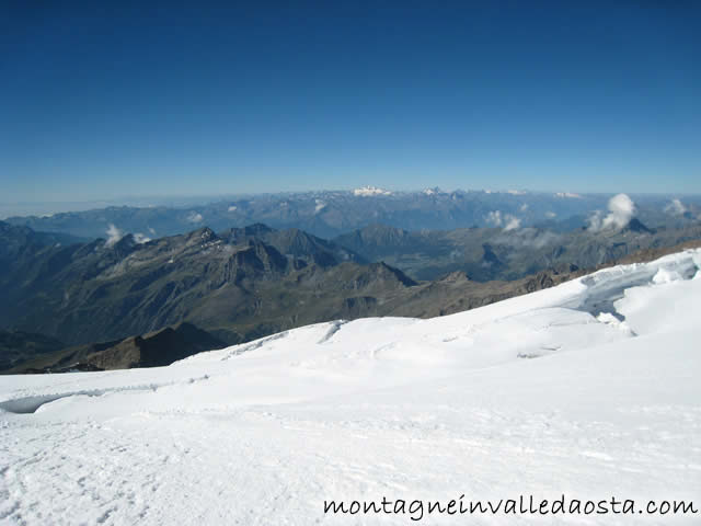 panorama dal monte rosa